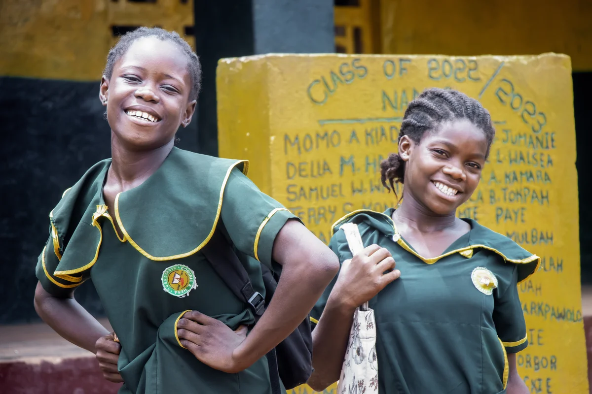 Girl taking part in the GALI-X project in Liberia