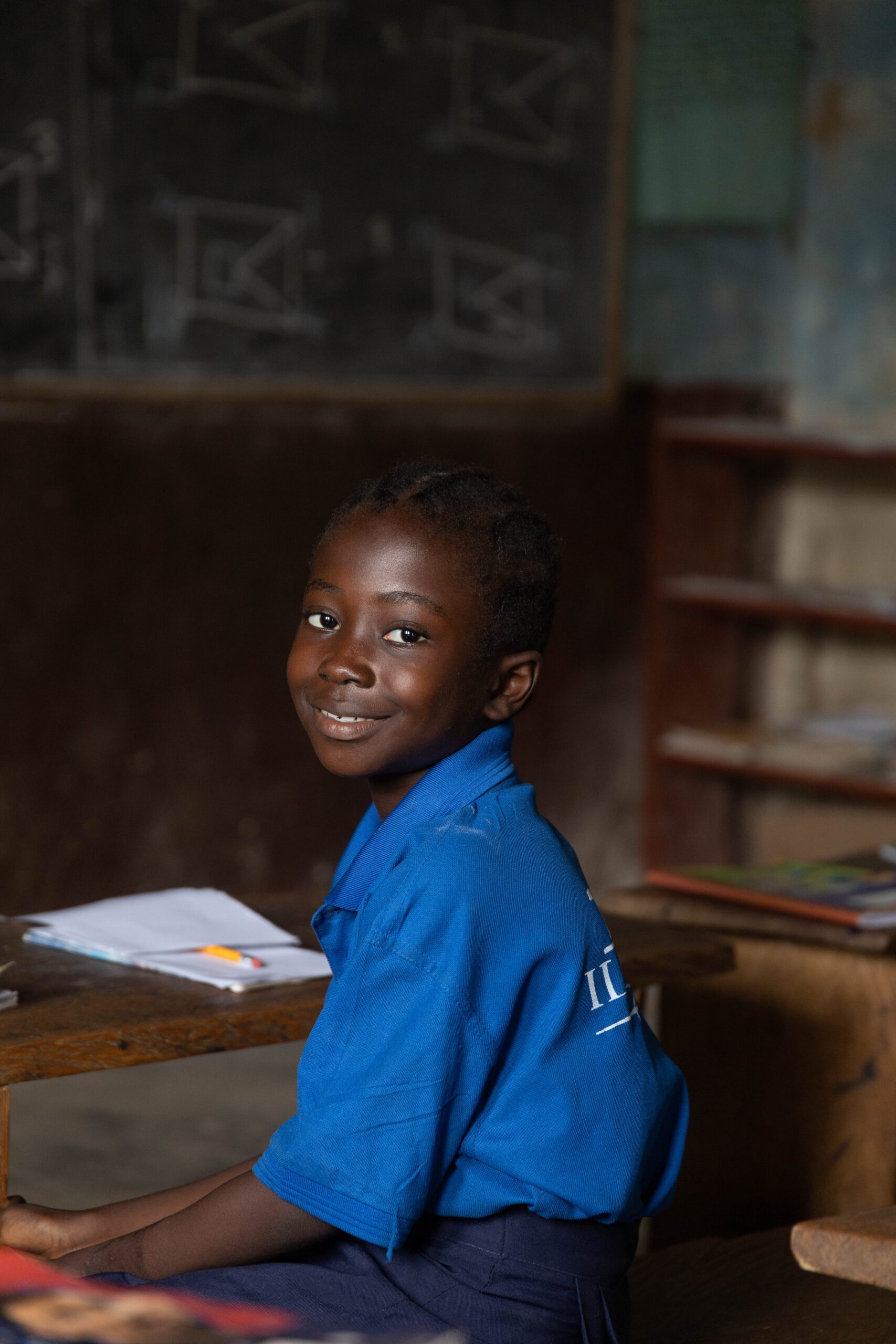 Mary, a Grade 3 student in Sierra Leone