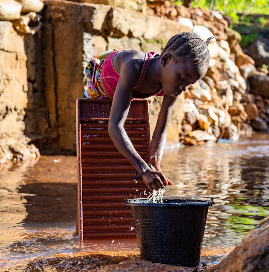 Because Sallay is a girl, she’s burdened with responsibilities that get in the way of an education. Worldwide, UNICEF estimates that only 49 per cent of countries have achieved gender parity in primary education.